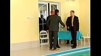 Full blown sex party begins in the centre of a prison Thumbnail
