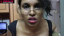 horny lily in glasses masturbating Thumbnail