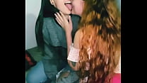 Friends kiss for the first time