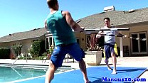Athlectic jocks assfucking by the pool's Thumb