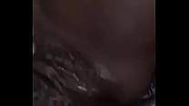 Ebony black African fingering pussy's Thumb
