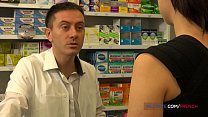French brunette fucked in the pharmacy thumbnail