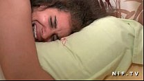 Small titted amateur brunette sodomized and jiz... Thumbnail