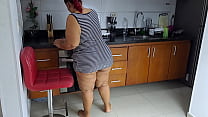 Beautiful mature BBW sucking cock. POV