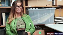 Shoplifter babe fucked by store officer Thumbnail