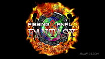 First DPP for Natasha Ink 4 ON 1 DP DAP DPP hard sex gangbang rimming with fruits and cream spray PAF008