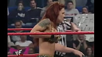 WWE Diva Trish Stratus Stripped To Bra & Panties ( Raw 10-23-2000 ) Thumbnail