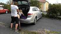 Young dogging wife fucked by lots of strangers Thumbnail