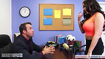 Busty brunette office babe Rachele Richey fucking Thumbnail
