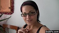French brunette squirting while masturbating's Thumb