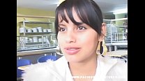 Busty curvy Latina Teen Johanna gets creampied Thumbnail