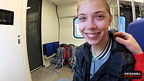 Oral Creampie: Real Public Blowjob In The Train | Pov Oral Creampie By Mihanika69 And Michaelfrost