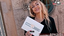 GERMAN USER MAKE BLINDDATE WITH PORNSTAR ON STREET - and he must make a movie - EroCom Date