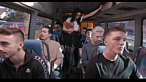 A librarian in the bus wet, Anna de Ville (self directed) 9on1, ATM, DAP, Gapes, Monster ButtRose, Pee Drink, Swallow GIO2282