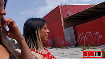 2 hot spanish girls sucking and fucking in publ... Thumbnail