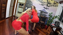 This girl in red ends up with everyone or rather these hot girls - Ma Santos - Mila Falk