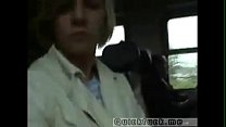 Amateur Blowjob In a Train Full of People Thumbnail