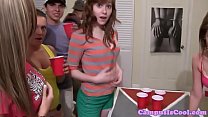 Crazy College Babes Drilled At Dorm Party