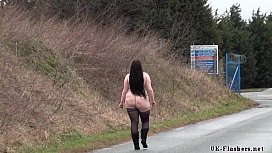Fat amateur flasher Emmas...