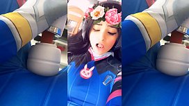 Cosplay Girl DVA beautiful...