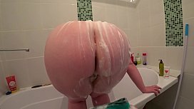 Lesbians POV in bathroom...