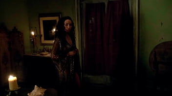 Jessica Parker Kennedy - Strips off her robe in front of man - (uploaded by celebeclipse.com)