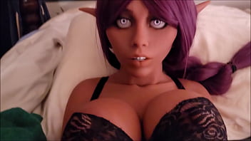 Swap fucking my pet succubus and elf girl sex dolls