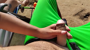 Tits Natural Off Jerk Risky 18Yo Tits Big Caught Public Beach Closeup Young Amateur Handjob Teen