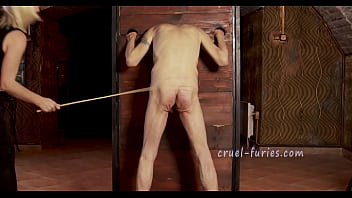 Heavy Painful Caning for Old Slave Guy