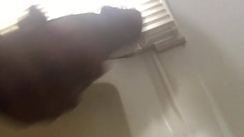 Super Hard black Cock shower jerk off