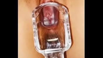 play slut wife&#039_s pussy with speculum