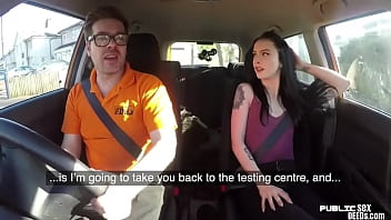 19yo car driver doggystyled in POV by spicy instructor