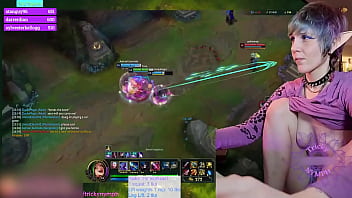 Ninfa Tricky Joga League of Legends no Chaturbate! 25 mortes em Jinx!!