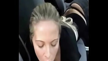 Very nice car blowjob