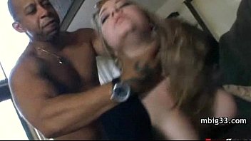 Tight chick nailed by big black cock