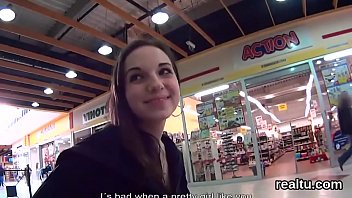 Striking czech nympho gets tempted in the mall and poked in pov