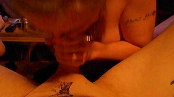 Sucking my cock and fingering my ass till I cum