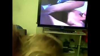 hot 11:33 mom gives son head while he watches porn