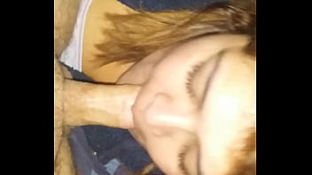 slut gets big fart while blowing cock