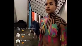 Instagram live nipple slip