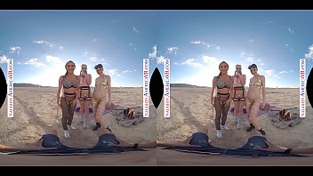 Naughty America - VR you get to fuck 3 chicks in the desert