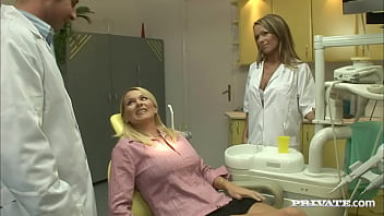 Vivien and Winnie Have FFM Threesome in Doctors Office with Anal Sex