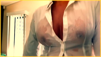 MILF Hot office wet shirt