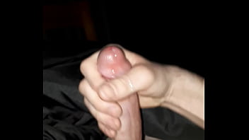 Fat white cock jerking