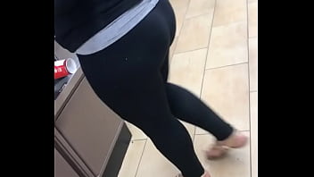 Wife in leggings.