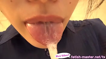 Japanese Asian Tongue Spit Face Nose Licking Sucking Kissing Handjob Fetish - More at fetish-master.net