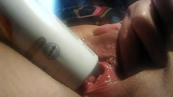 Inserting a deodorant can into my pussy