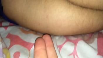 Fingering my sleeping girlfriend after party