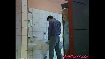 German mature woman fucked in public toilet