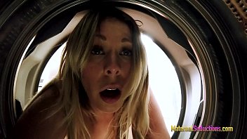 fucking my busty step mom while she is stuck in the washing machine nikki brooks milf luke longly